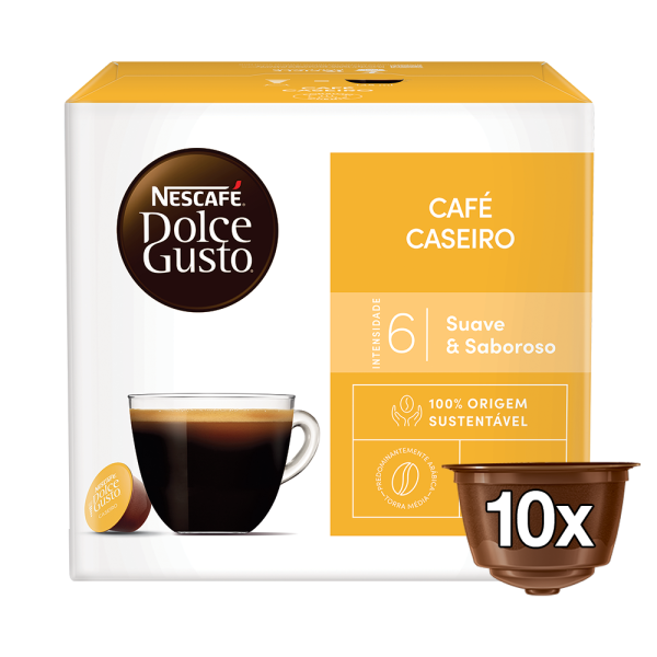Front view of the Café Caseiro box